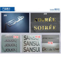 3D Relief Custom Sticker/Stainless Steel and Aluminum Brand Materials and Nickel Sheet